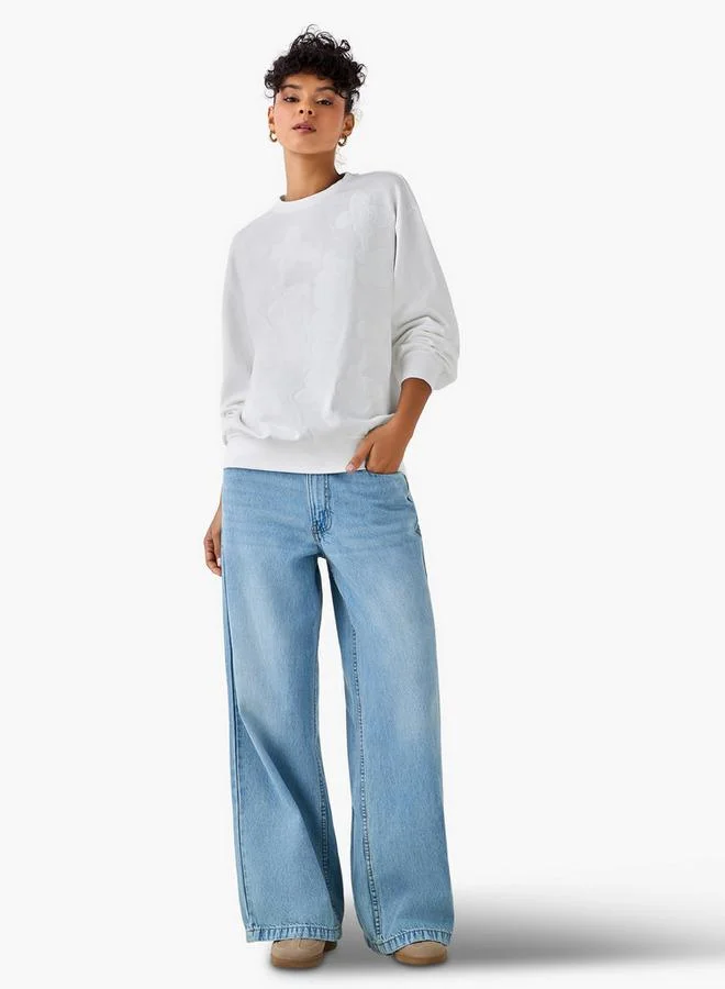 تواكستريمز سويت شيرت  بقصة عادية مع تطريز